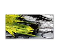 Tulup Splashback - 140x70cm Backsplash Cooker Hob Wall Splashback - Kitchen Wall Panels - Heat Resistant - Toughened/Tempered Safety Real Glass - Abstract Art
