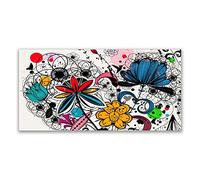 Tulup Splashback - 140x70cm Backsplash Cooker Hob Wall Splashback - Kitchen Wall Panels - Heat Resistant - Toughened/Tempered Safety Real Glass - Abstract Art