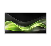 Tulup Splashback - 140x70cm Backsplash Cooker Hob Wall Splashback - Kitchen Wall Panels - Heat Resistant - Toughened/Tempered Safety Real Glass - Abstract Art
