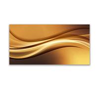 Tulup Splashback - 140x70cm Backsplash Cooker Hob Wall Splashback - Kitchen Wall Panels - Heat Resistant - Toughened/Tempered Safety Real Glass - Abstract Art
