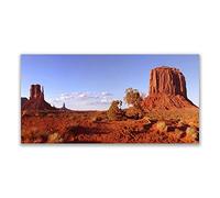 Tulup Splashback - 140x70cm Backsplash Cooker Hob Wall Splashback - Kitchen Wall Panels - Heat Resistant - Toughened/Tempered Safety Real Glass - Desert Landscape