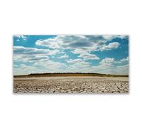 Tulup Splashback - 140x70cm Backsplash Cooker Hob Wall Splashback - Kitchen Wall Panels - Heat Resistant - Toughened/Tempered Safety Real Glass - Desert Landscape