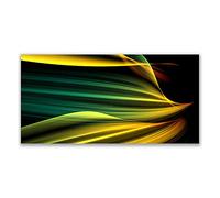Tulup Splashback - 140x70cm Backsplash Cooker Hob Wall Splashback - Kitchen Wall Panels - Heat Resistant - Toughened/Tempered Safety Real Glass - Abstract Art