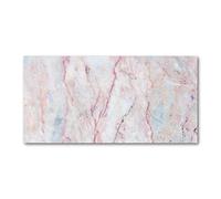 Tulup Splashback 39.37x19.68 inch / 100x50cm Protection Induction Cooker Toughened Safe Glass Kitchen Kitchen Panel Wall Protection Tempered Glass Splash-back Glass Panel - Beige - marble