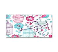 Tulup Splashback 39.37x19.68 inch / 100x50cm Protection Induction Cooker Toughened Safe Glass Kitchen Kitchen Panel Wall Protection Tempered Glass Splash-back Glass Panel - Multicolored - birdcages