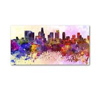 Tulup Splashback 39.37x19.68 inch / 100x50cm Splash-back Kitchen Panel Toughened Safe Glass Tempered Glass Panel Wall Protection Induction Cooker Kitchen - Multicolored - Los Angeles