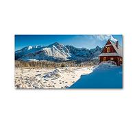Tulup Splashback 39.37x19.68 inch / 100x50cm Tempered Glass Wall Protection Induction Cooker Glass Panel Splash-back Kitchen Panel Kitchen Toughened Safe Glass - Blue - Hut in Bergen