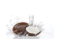 Tulup Splashback 39.37x19.68 inch / 100x50cm Wall Protection Toughened Safe Glass Splash-back Kitchen Panel Tempered Glass Kitchen Protection Induction Cooker Glass Panel - Brown - coconut