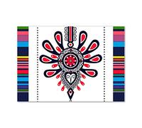 Tulup Splashback 39.37x27.56 inch / 100x70 cm Protection Induction Cooker Toughened Safe Glass Kitchen Kitchen Panel Wall Protection Tempered Glass Splash back Glass Panel - Multicolored - Polish pattern