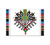 Tulup Splashback 39.37x27.56 inch / 100x70 cm Splash back Kitchen Panel Toughened Safe Glass Tempered Glass Panel Wall Protection Induction Cooker Kitchen - Multicolored - Polish pattern