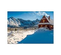 Tulup Splashback 39.37x27.56 inch / 100x70 cm Tempered Glass Wall Protection Induction Cooker Glass Panel Splash Back Kitchen Panel Kitchen Toughened Safe Glass - Blue - Hut in Bergen