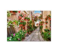 Tulup Splashback 39.37x27.56 inch / 100x70 cm Wall Protection Kitchen Panel Toughened Safe Glass Kitchen Protection Induction Cooker Glass Panel Splash back Tempered Glass - Multicolored - Italian streets