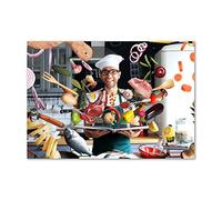 Tulup Splashback 39.37x27.56 inch / 100x70 cm Wall Protection Kitchen Panel Toughened Safe Glass Kitchen Protection Induction Cooker Glass Panel Splash back Tempered Glass - Multicolored - cook recipes