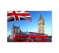 Tulup Splashback 39.37x27.56 inch / 100x70 cm Wall Protection Tempered Glass Kitchen Panel Toughened Safe Glass Panel Protection Induction Cooker Kitchen Splash back - Red - Bus in London