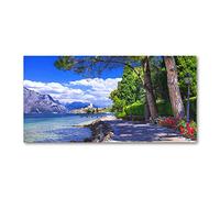 Tulup Splashback 47.24x23.62 inch / 120x60 cm Glass Panel Wall Protection Induction Cooker Tempered Glass Toughened Safe Glass Kitchen Panel Splash Back Kitchen - Multicolored - Northern Italy