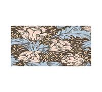 Tulup Splashback 47.24x23.62 inch / 120x60 cm Kitchen Protection Induction Cooker Wall Protection Glass Panel Tempered Glass Toughened Safe Glass Kitchen Panel Splash back - Beige - floral pattern