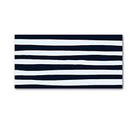 Tulup Splashback 47.24x23.62 inch / 120x60 cm Splash back Kitchen Panel Toughened Safe Glass Tempered Glass Panel Wall Protection Induction Cooker Kitchen - Black and white - stripes