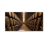 Tulup Splashback 47.24x23.62 inch / 120x60 cm Splash back Kitchen Panel Toughened Safe Glass Tempered Glass Panel Wall Protection Induction Cooker Kitchen - Brown - wine cellar in Porto