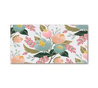 Tulup Splashback 47.24x23.62 inch / 120x60 cm Wall Protection Tempered Glass Kitchen Panel Toughened Safe Glass Panel Protection Induction Cooker Kitchen Splash back - Multicolored - floral pattern
