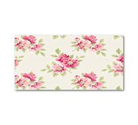 Tulup Splashback 47.24x23.62 inch / 120x60 cm Wall Protection Tempered Glass Kitchen Panel Toughened Safe Glass Panel Protection Induction Cooker Kitchen Splash back - Pink - floral pattern