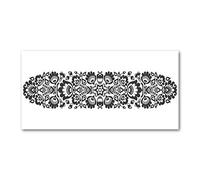 Tulup Splashback 47.24x23.62 inch / 120x60 cm Wall Protection Toughened Safe Glass Splash back Kitchen Panel Tempered Glass Kitchen Protection Induction Cooker Glass Panel - Gray - floral pattern