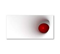 Tulup Splashback 55.12x27.56 inch / 140x70 cm Kitchen Protection Induction Cooker Wall Protection Glass Panel Tempered Glass Toughened Safe Glass Kitchen Panel Splash back - Red - ball