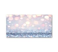 Tulup Splashback 55.12x27.56 inch / 140x70 cm Protection Induction Cooker Toughened Safe Glass Kitchen Kitchen Panel Wall Protection Tempered Glass Splash back Glass Panel - Silver - sparks