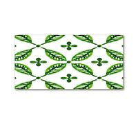 Tulup Splashback 55.12x27.56 inch / 140x70 cm Toughened Safe Glass Wall Protection Kitchen Splash back Glass Panel Protection Induction Cooker Kitchen Panel Tempered Glass - Green - green leaves