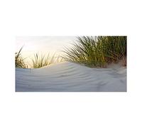 Tulup Splashback 55.12x27.56 inch / 140x70 cm Wall Protection Tempered Glass Kitchen Panel Toughened Safe Glass Panel Protection Induction Cooker Kitchen Splash back - Beige - coastal dunes