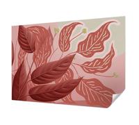 Tulup Vintage Wallpaper 312x219 cm Wall Installation Easy to Clean Sticky Back for The Living Room, Bedroom, and Hallway Home Decoration Photographic Design - Organic Leaves
