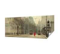 Tulup Wall Mural Adhesive 250x104 cm Easy to Clean Wall Installation Home Decoration Photographic Design Sticky Back for The Living Room, Bedroom, and Hallway - Urban Symmetry