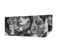 Tulup Wall Mural Adhesive 250x104 cm Home Decoration Sticky Back for The Living Room, Bedroom, and Hallway Photographic Design Easy to Clean Wall Installation - Faces of Women