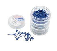 Tulwar Dental Wedges, 120 Pieces, Mixed Colours, Disposable Plastic Matrix Wedges with Hole