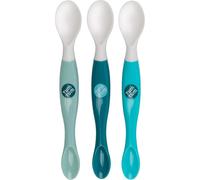 TUM TUM 3pc Swapsie Weaning Spoons Set, Double Ended Baby Spoons, BPA & Dishwasher Safe (Blue)