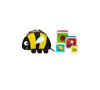 Tum Tum Insulated Lunch Bag, Tum Tum Flip Top Water Bottle and Tum Tum Nesting (Set of 4) Snack Pots - Bee and Bugs