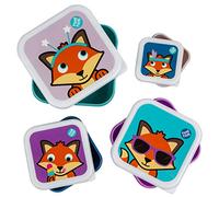 TUM TUM Nesting Snack Pots for Kids, Kids Snack Box Set, BPA Free - Felicity Fox