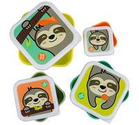TUM TUM Nesting Snack Pots for Kids, Kids Snack Box Set, BPA Free - Stanley Sloth