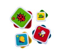 TUM TUM Nesting Snack Pots Pack of 4 - Bugs
