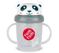 TUM TUM Tippy Up Cup Series 2 (Free Flow), Sippy Cup for Toddlers, 200ml, BPA Free (Pip Panda)