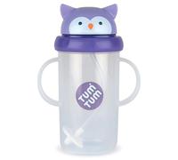 TUM TUM Tippy Up Free Flow Sippy Cup (No Valve), Sippy Cup for Toddlers, 200ml, BPA Free (Olivia Owl 300ml)