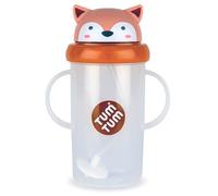 TUM TUM Tippy Up Free Flow Sippy Cup (No Valve), Sippy Cup for Toddlers, BPA Free (Fergus Fox 300ml)