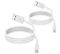 TUMABER 2 Pack Apple MFi Certified iPhone Charger Cable 1m, Lightning to USB Cord 2.4A Fast Charging Phone Short Cables for iPhone13/12/12 mini/ 11/11Pro/Max/X/XS/XR/XS Max/8/7/6/iPad, White