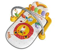 TUMAMA Baby Piano Gym mat, New-Born Baby Fitness and Activity Music Light Play Mats with Arches, and 4 Rattles Toys, Suitable from 0 Month Gift Toys for Infant