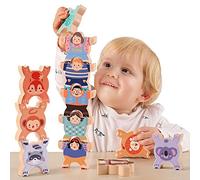 tumama Balance Blocks for Kids Stacking Animals Figures Building Blocks Toys Anxiety Relief Toys Parent-Children Interactive Educational Toys Gifts 12pcs