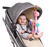 TUMAMA KIDS Baby Activity Hanging Toy, Car Seat Stroller Pram Hanging Toy,Baby Sensory Soft Toy,Pink Horse Plush Animal Rattle Toys Gift for Newborn Toddlers Boys Girls 0 3 6 9 12 Months