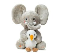 TUMAMA KIDS Talking Singing Elephants and Chicks Toy Children, Interactive Copy Plush Toy with 6 Songs and Moving Head, Talking Laber Animal Talking Toy from 3 4 5 6 Years
