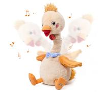 TUMAMA Talking Chicken Repeat What You Say,Moving Neck and Wings, Soft Chick Toy for Kids,Singing Dancing Chick Toy Birthday Gifts for Children Girl Boy Age 3 4 5 6 7, Gift for Kid Infant