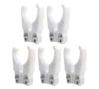 TUMAN Pro 5PCS/Lot HSK63F Claw Clamp Nylon Iron ABS Woodworking Tool Holder Clamp Cradle Fork Claw for CNC Machining Center, White