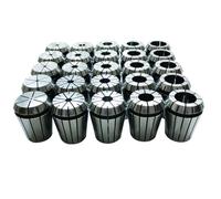 TUMAN Pro ER32 Collet Set 25 PCS Spring Collets for CNC Milling | 1/16 Inch To 13/16 Inch ER32 Collet Set True Double Angle Made Of Alloy Spring Steel Low TIR Runout