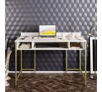 Tumata Writing Desk Study Desk Decorotika Gold One Size